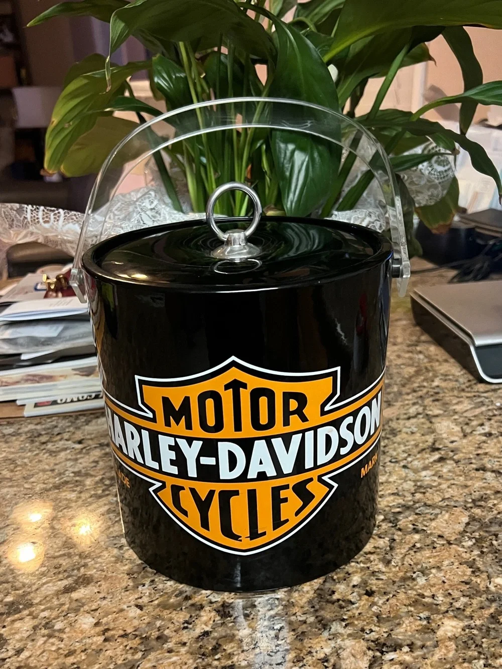Vintage 1987 Harley Davidson 3qt ice bucket